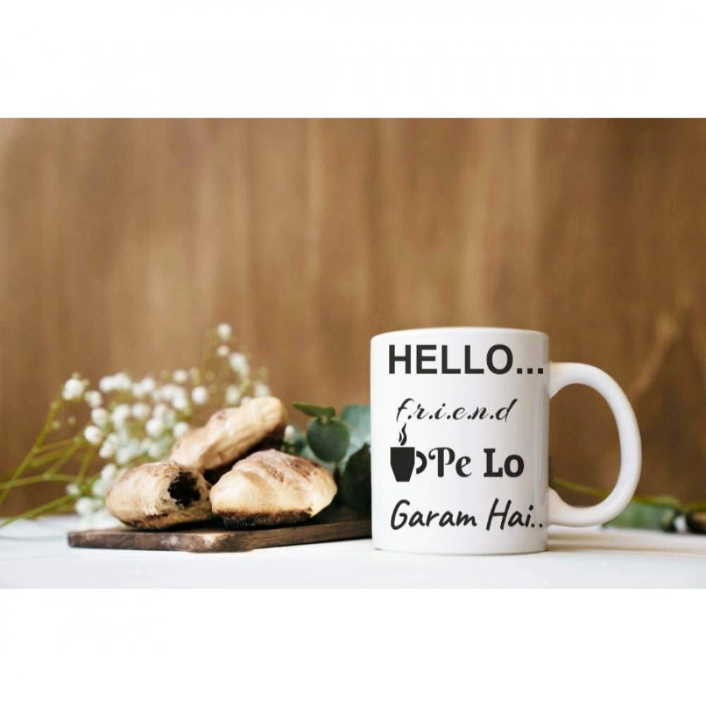 Printed Ceramic Coffee Mug - 1 Pieces · ends