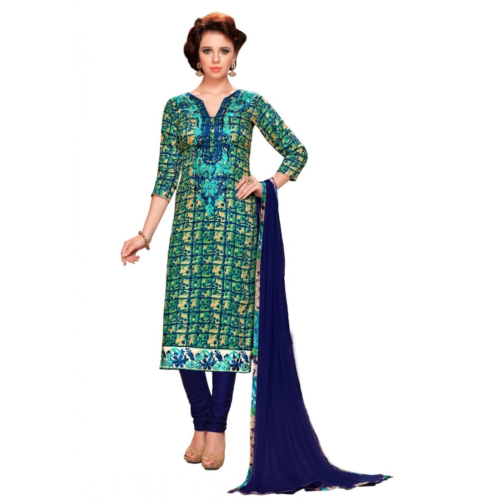 Women's Glaze Cotton Unstitched Salwar Suit-Material · 9006
