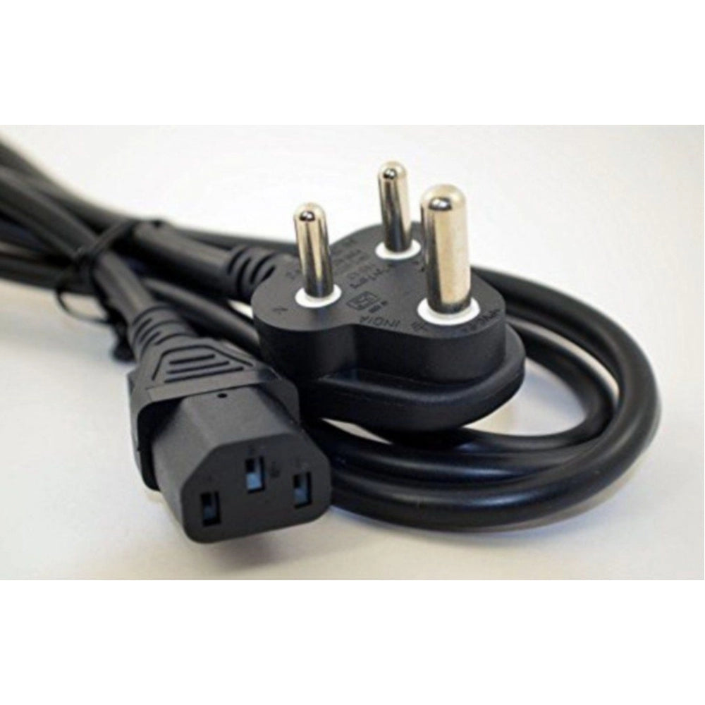 Supreme Quality 1.2 Meter 3Pin Power Cord For Computer — Black