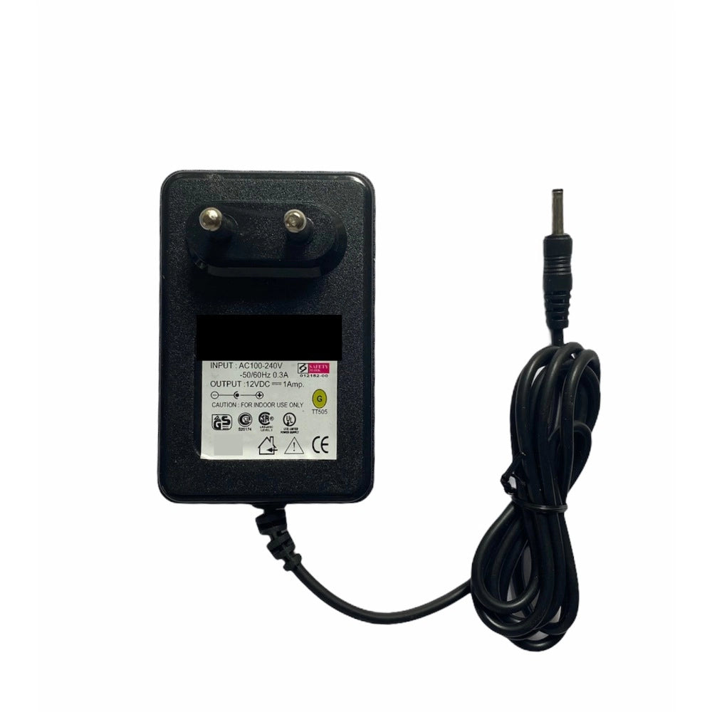 12V 1A Power Adapter — Black · P175