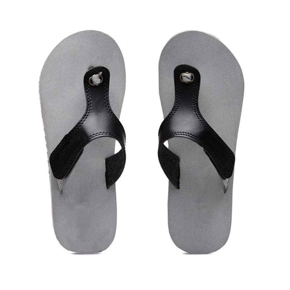 Unisex Rubber Lightweight T- Slippers — Grey