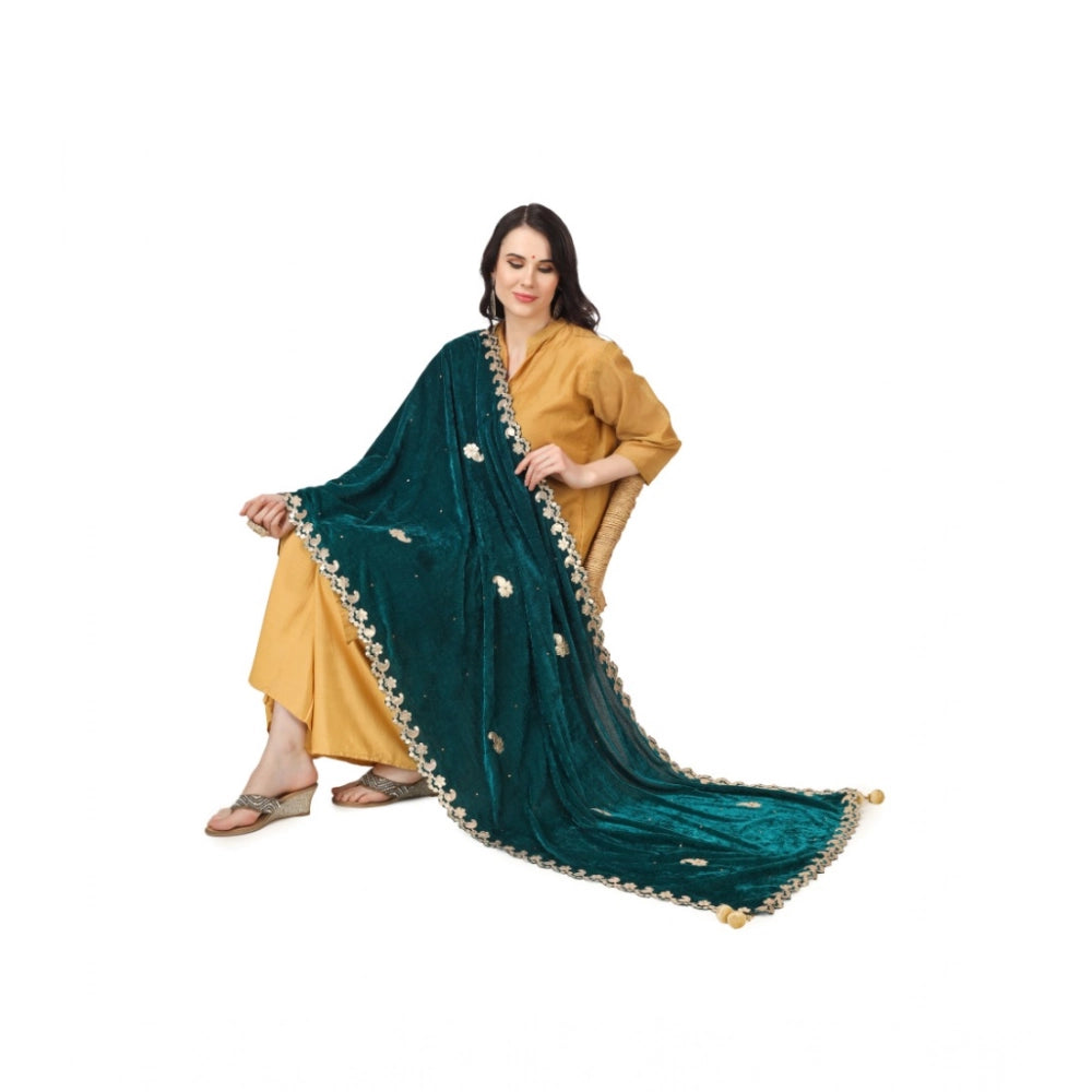 Women's Velvet Gotta Patti Dupatta · 0747