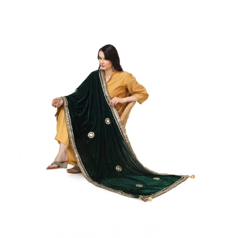 Women's Velvet Gotta Patti Dupatta · 0767
