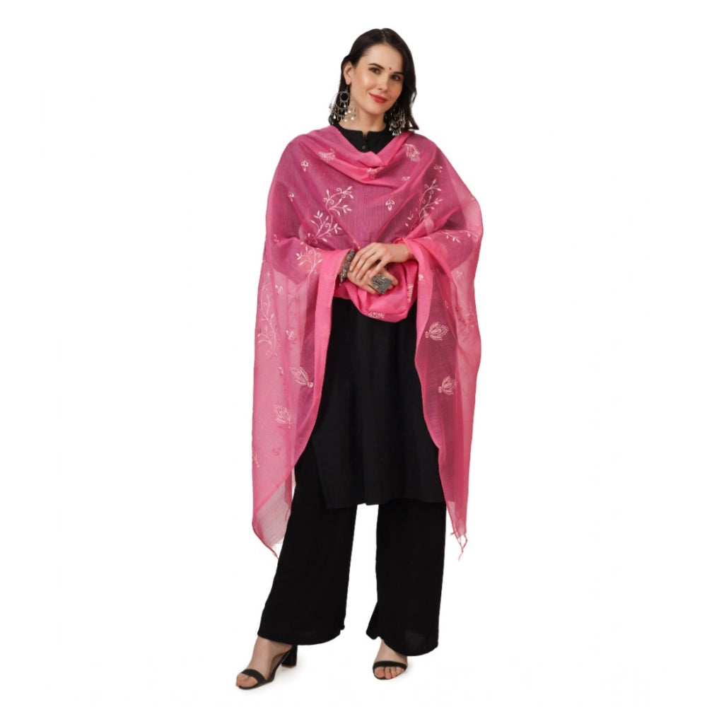 Women's Cotton Embroidered Dupatta · 0785
