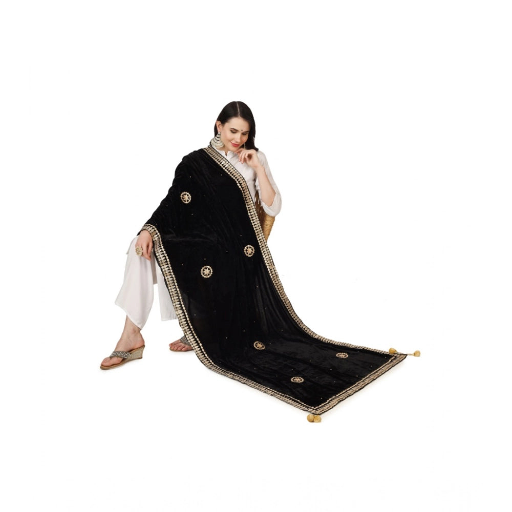 Women's Velvet Gotta Patti Dupatta · 0764