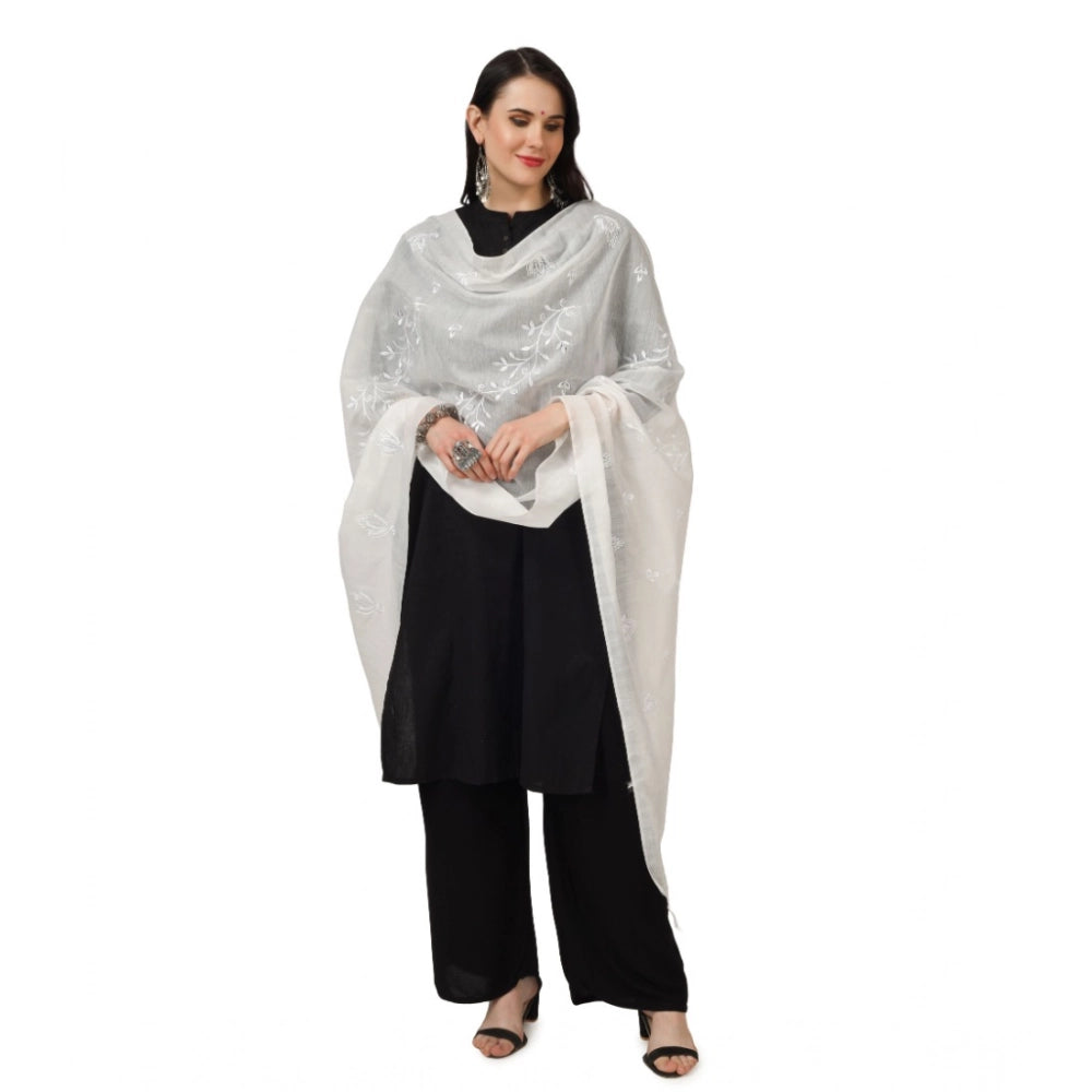 Women's Cotton Embroidered Dupatta · 0777