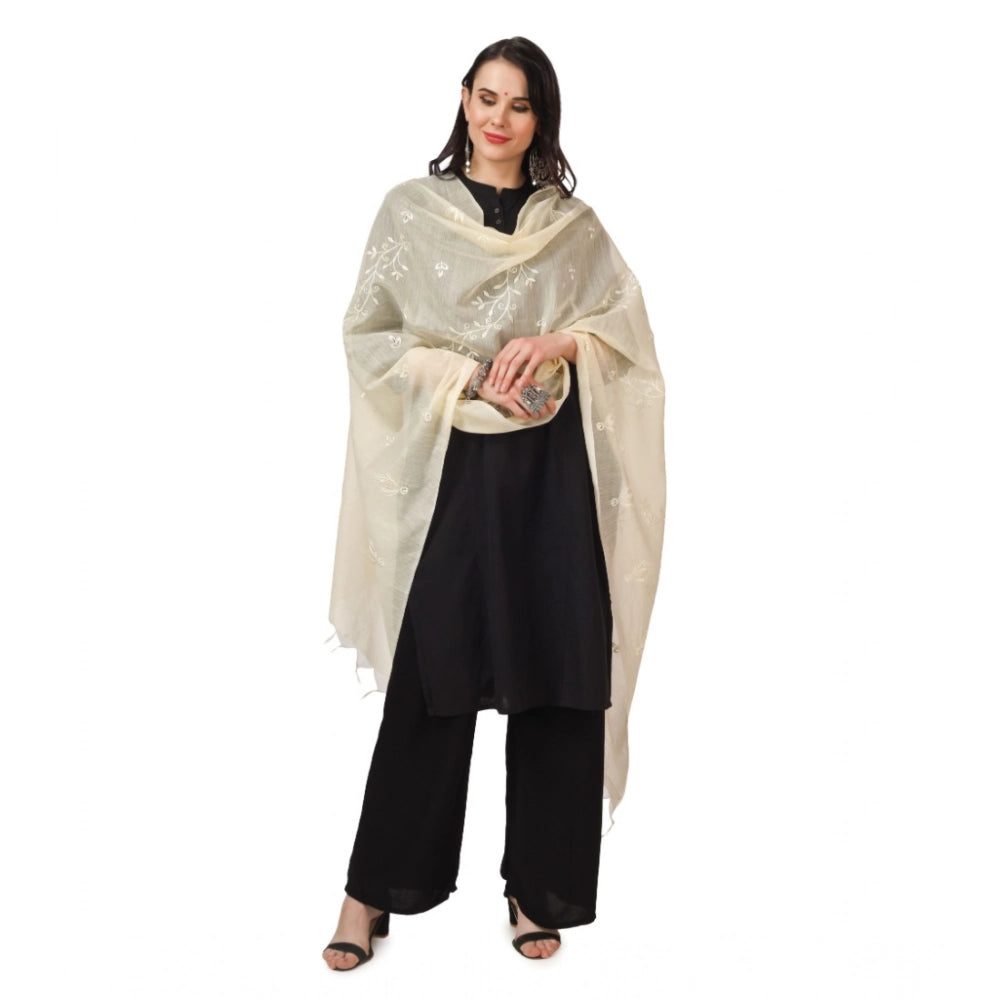 Women's Cotton Embroidered Dupatta · 0784