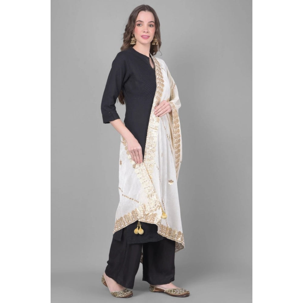 Women's Velvet Gotta Patti Dupatta · 0955