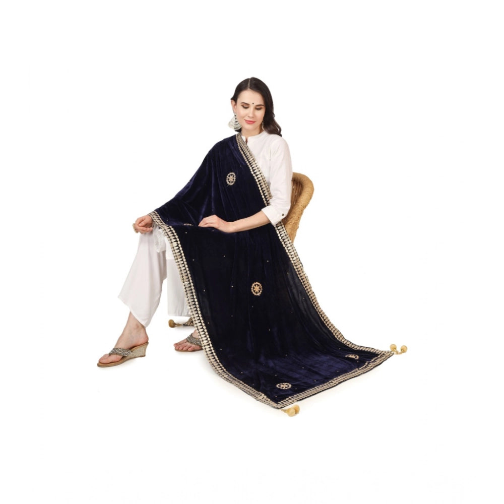 Women's Velvet Gotta Patti Dupatta · 0760