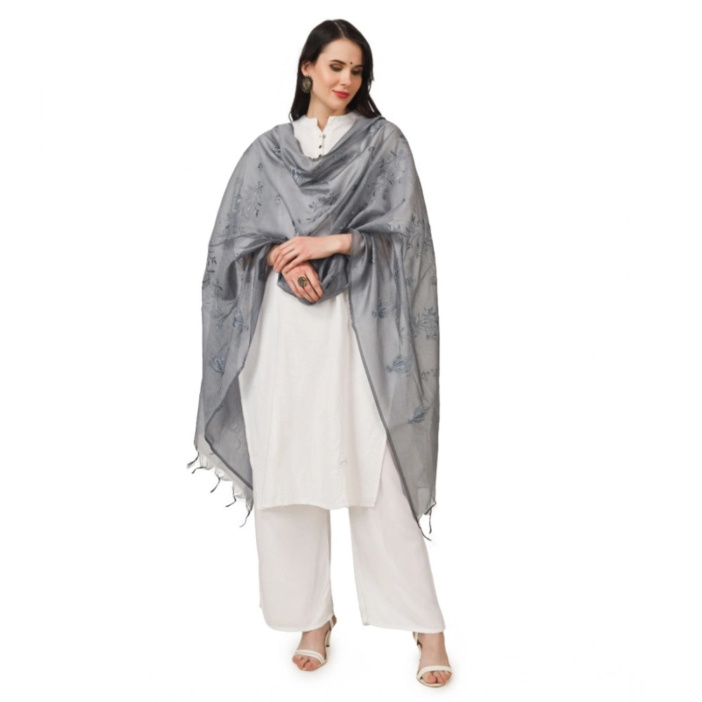 Women's Cotton Embroidered Dupatta · 0773
