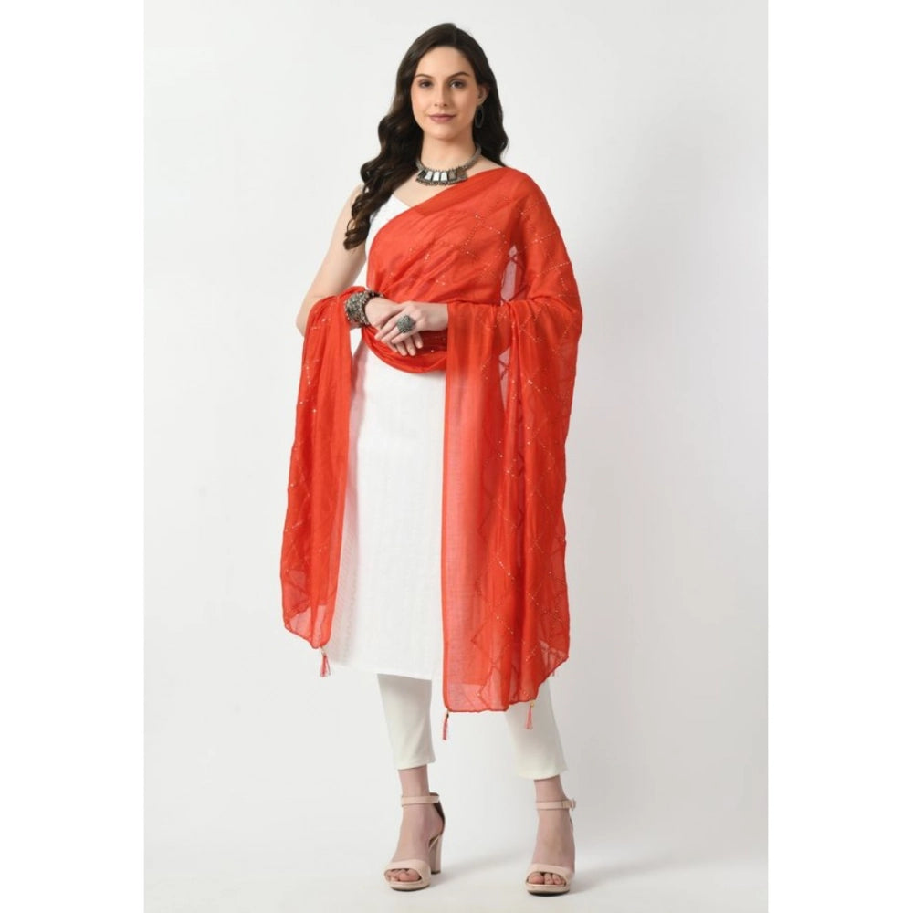 Women's Chanderi Self Design Dupatta · 1059