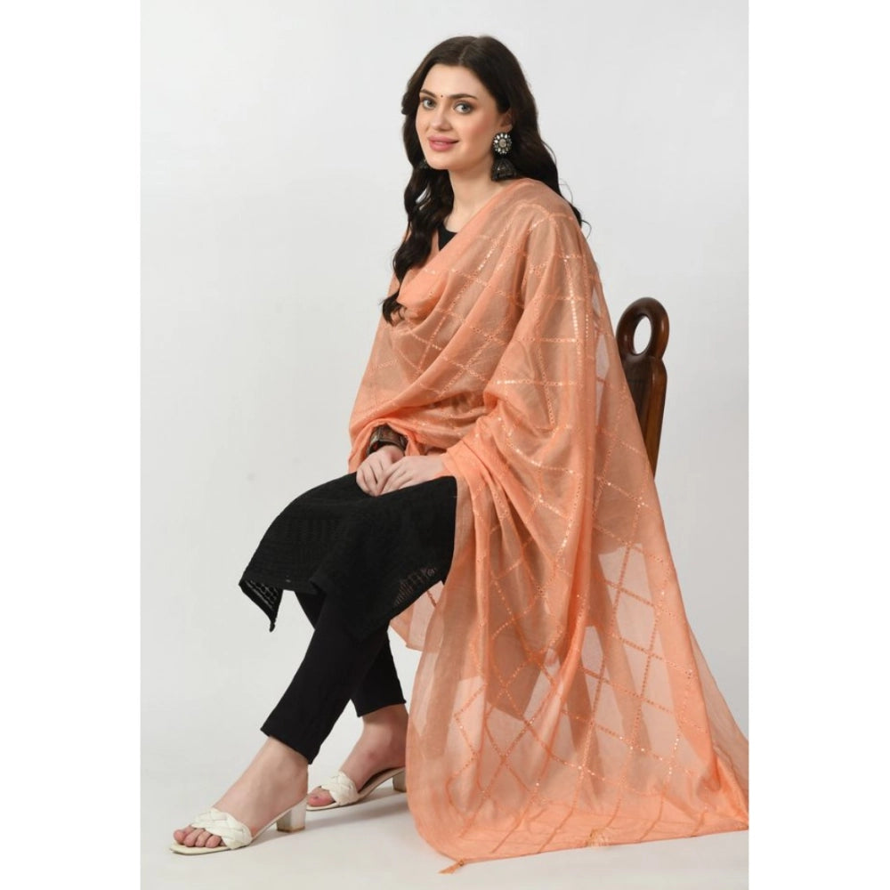 Women's Chanderi Self Design Dupatta · 1054