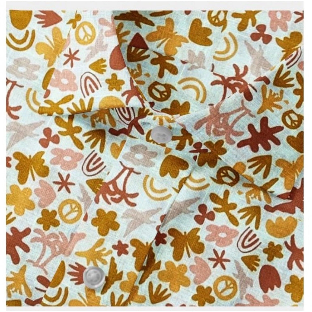 Men's Cotton Blended Printed Full Sleeve Shirt · 16_L