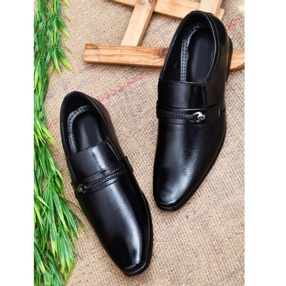 Men's Faux Leather Formal Shoes — Black · pe_6