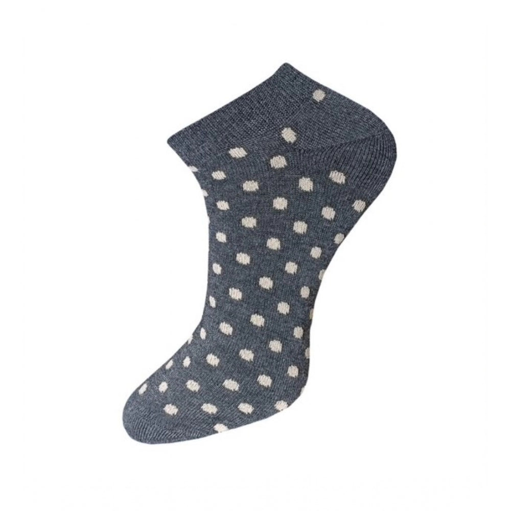3_Pair Set Unisex Casual Cotton Printed Ankle Length Socks · 1143