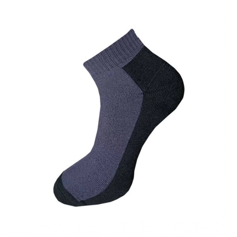 3_Pair Set Unisex Casual Cotton Solid Ankle Length Socks · 1115
