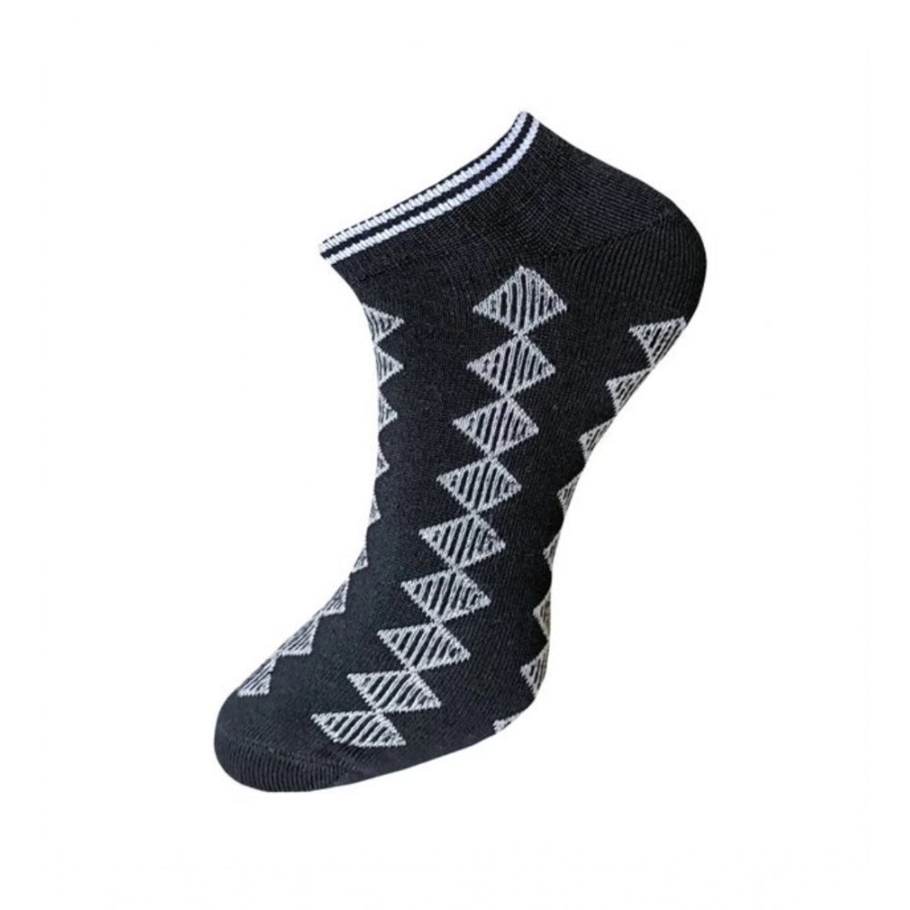3_Pair Set Unisex Casual Cotton Printed Ankle Length Socks · 1123