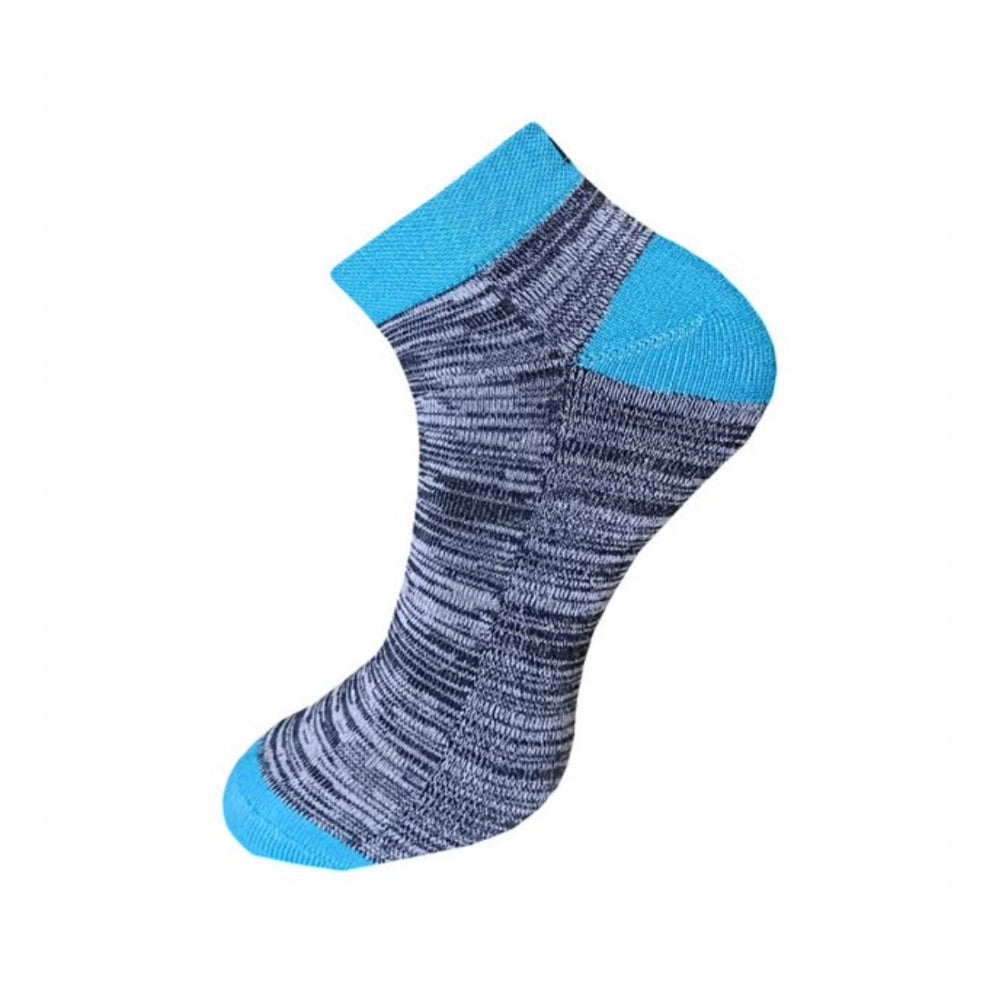 3_Pair Set Unisex Casual Cotton Ribbed Ankle Length Socks