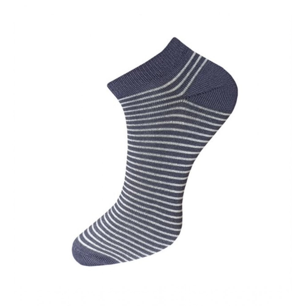 3_Pair Set Unisex Casual Cotton Striped Ankle Length Socks · 1157