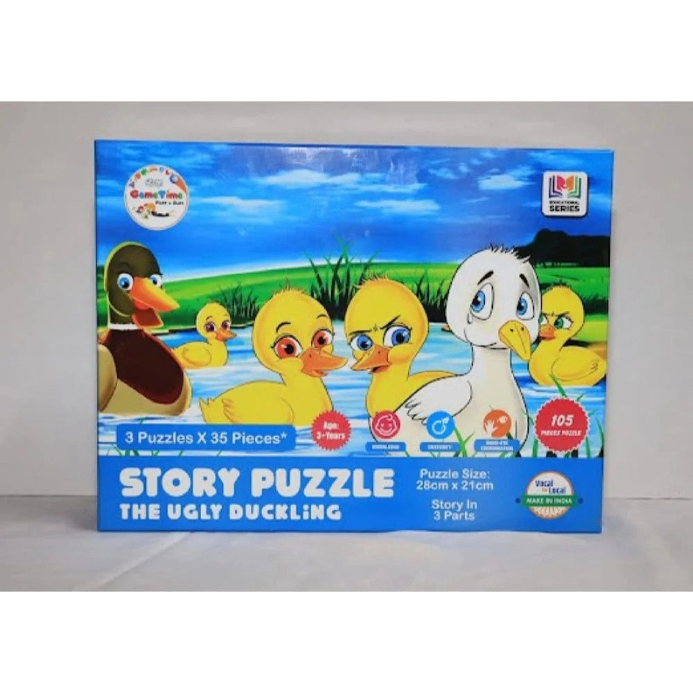 35_Pcs Set Ugly Ducklingg Story Puzzle