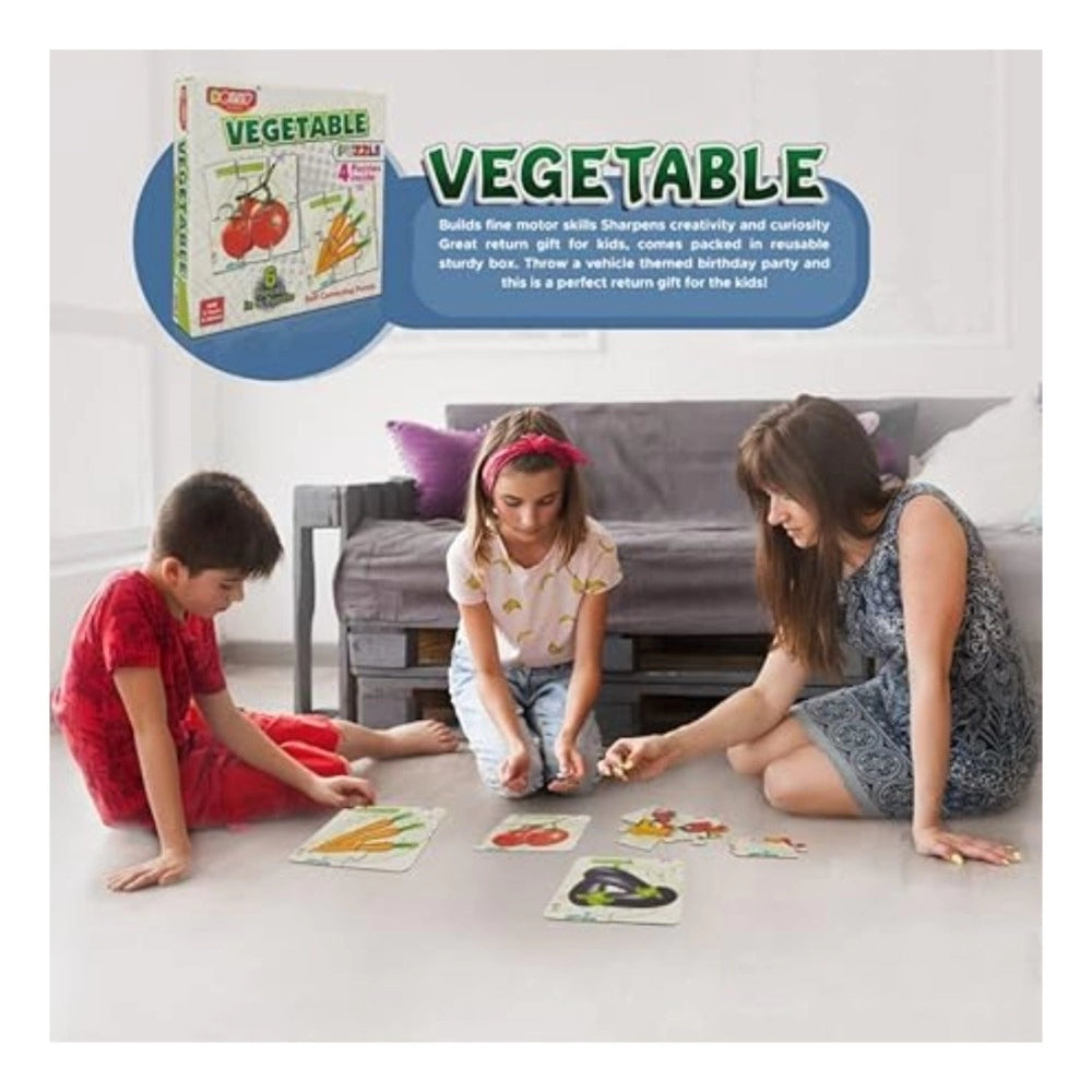 4_Pcs Set Vegetable Puzzles