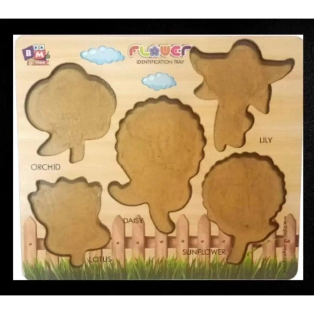 Wooden Puzzle - Flowers