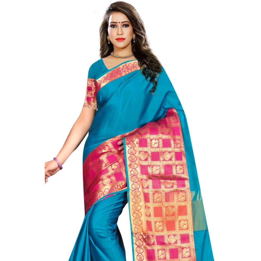 Women's Jacquard Woven Saree · 1056