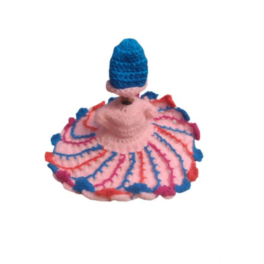 Laddu Gopal Tharad Dress Size: 0 To 6 — Baby Pink