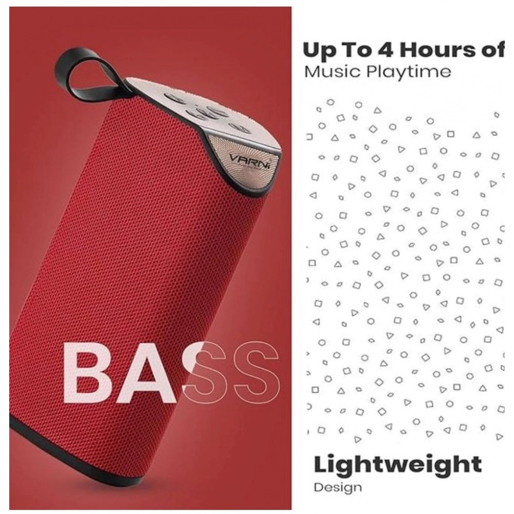 Rubber Wireless Tg111 Bluetooth Speaker — Red