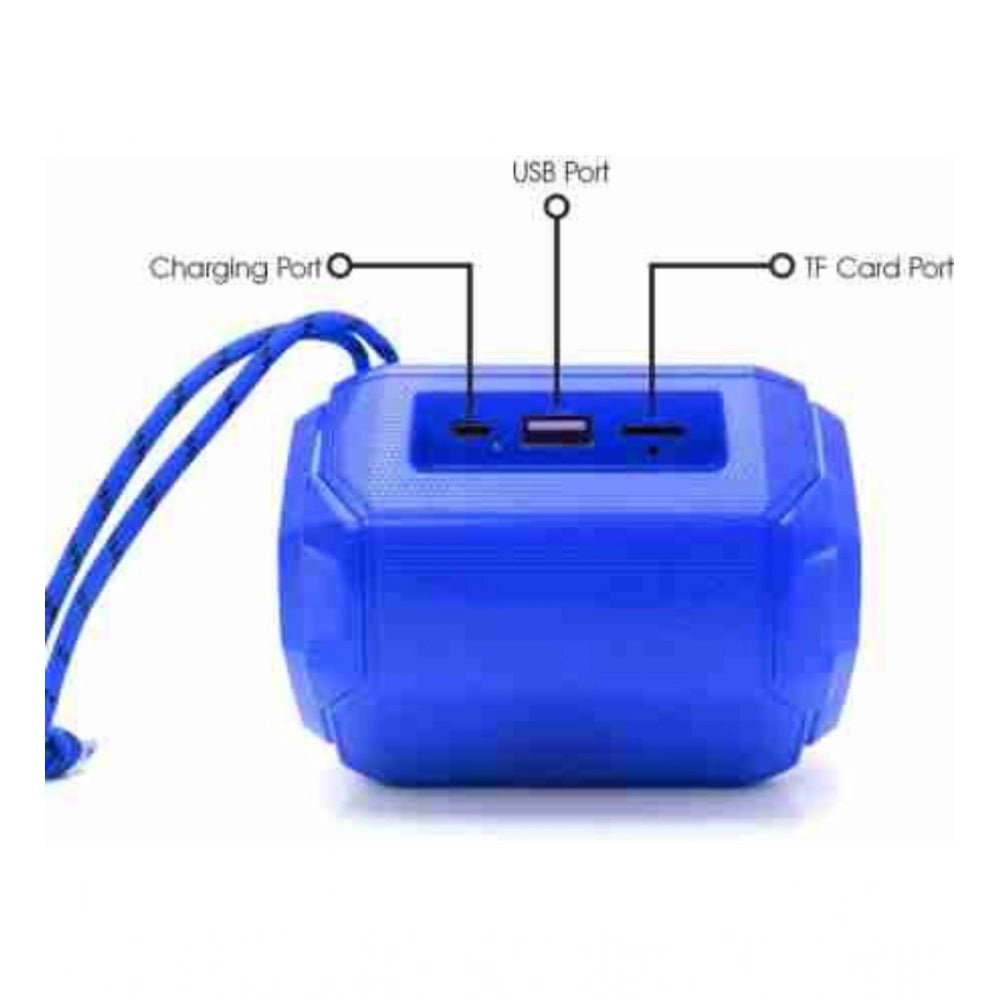 Rubber Wireless A005 Bluetooth Speaker — Blue