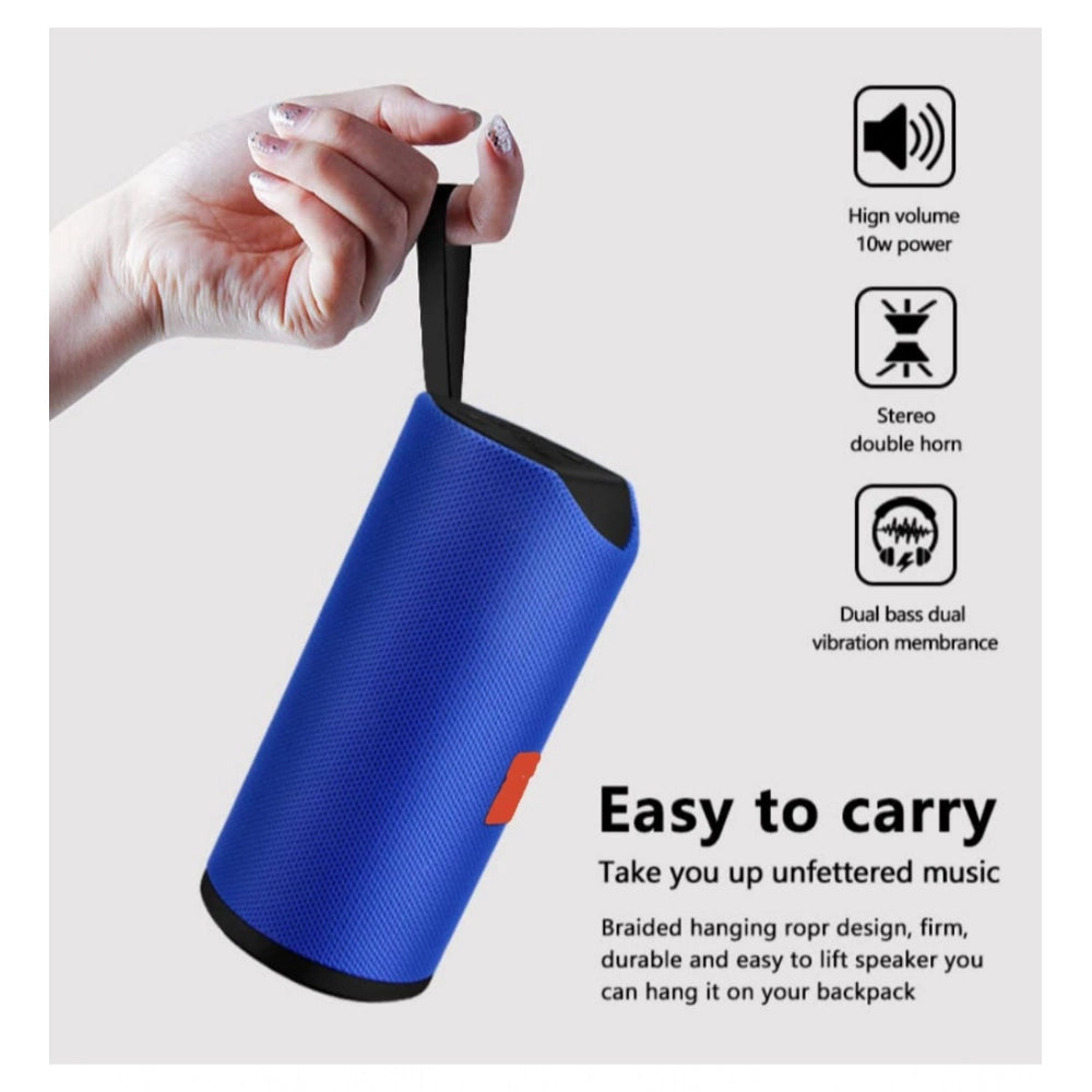 Rubber Wireless Tg113 Bluetooth Speaker — Blue