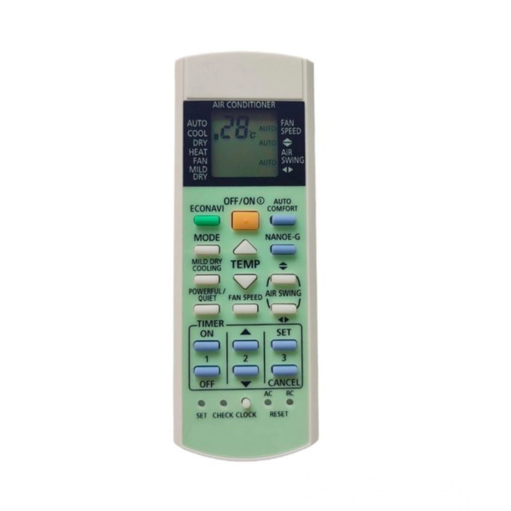 AC Remote No. 187 Compatible-Replacement For Panasonic Inverter AC — White