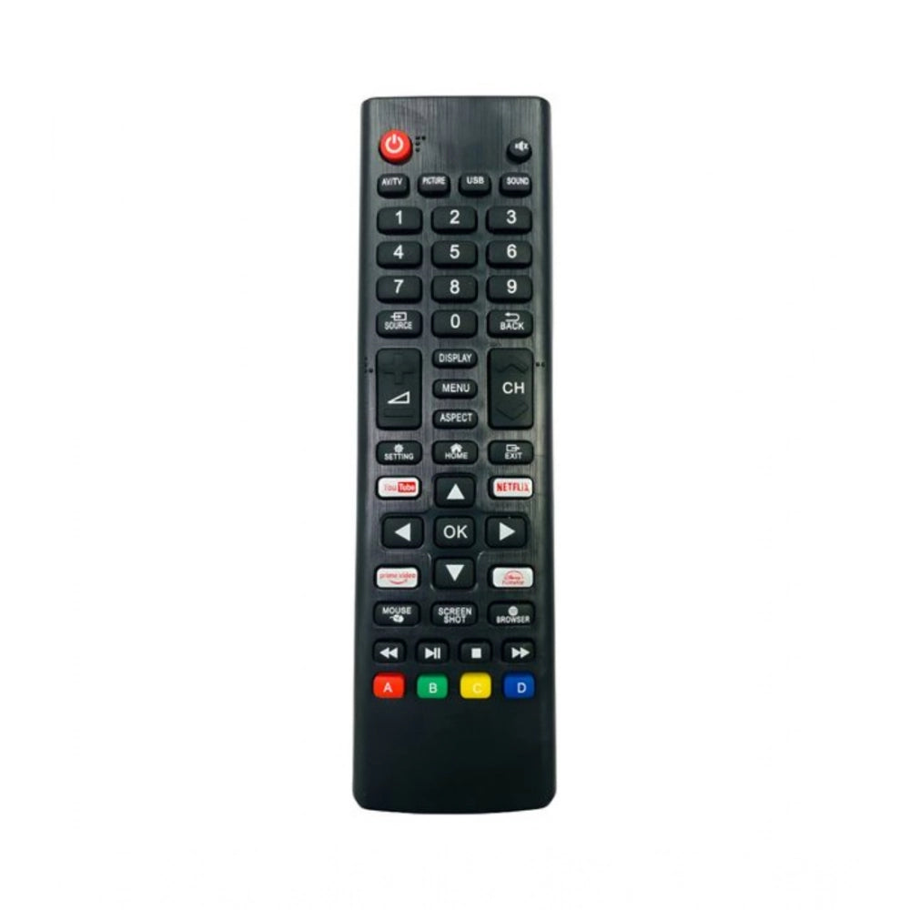 Smart TV Remote No.1209 Crown Smart TV Lcd LED — Black
