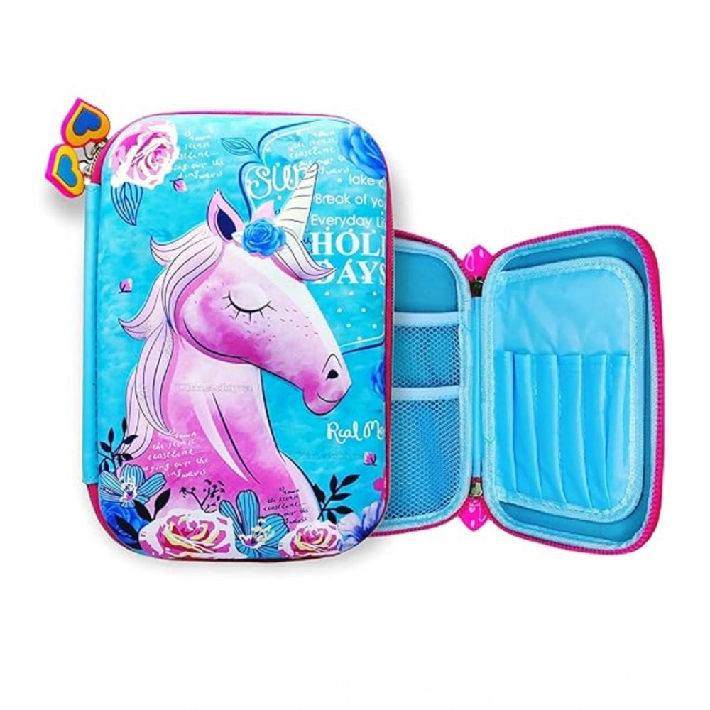 Unicorn Embossed Cover Pencil Pouch