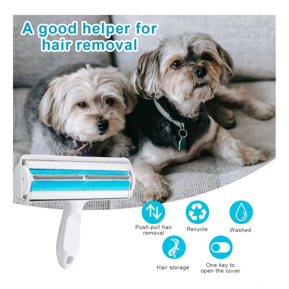 Dog Hair Remover Roller — Blue