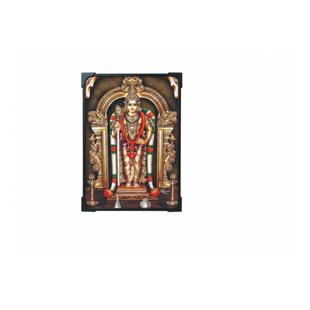 Wooden Sri Subramaniyan Swamy Murugan Table Top Devotional Player