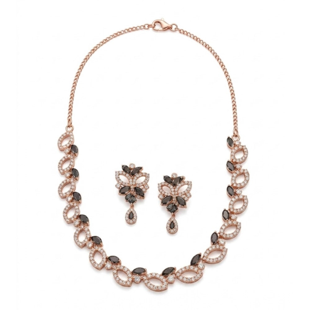 Women's Brass Silver Plated Necklace Set — Silver · 2026