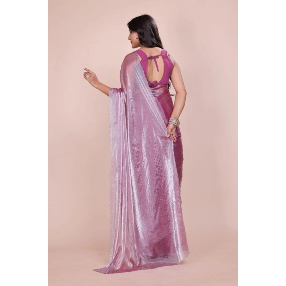 Women's Jimmy Choo Embellished Bollywood Saree — Magenta · Mgta