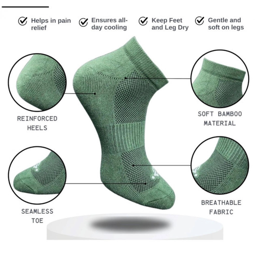 3_Pair Set Unisex Casual Cotton Printed Low Cut Socks · 1307