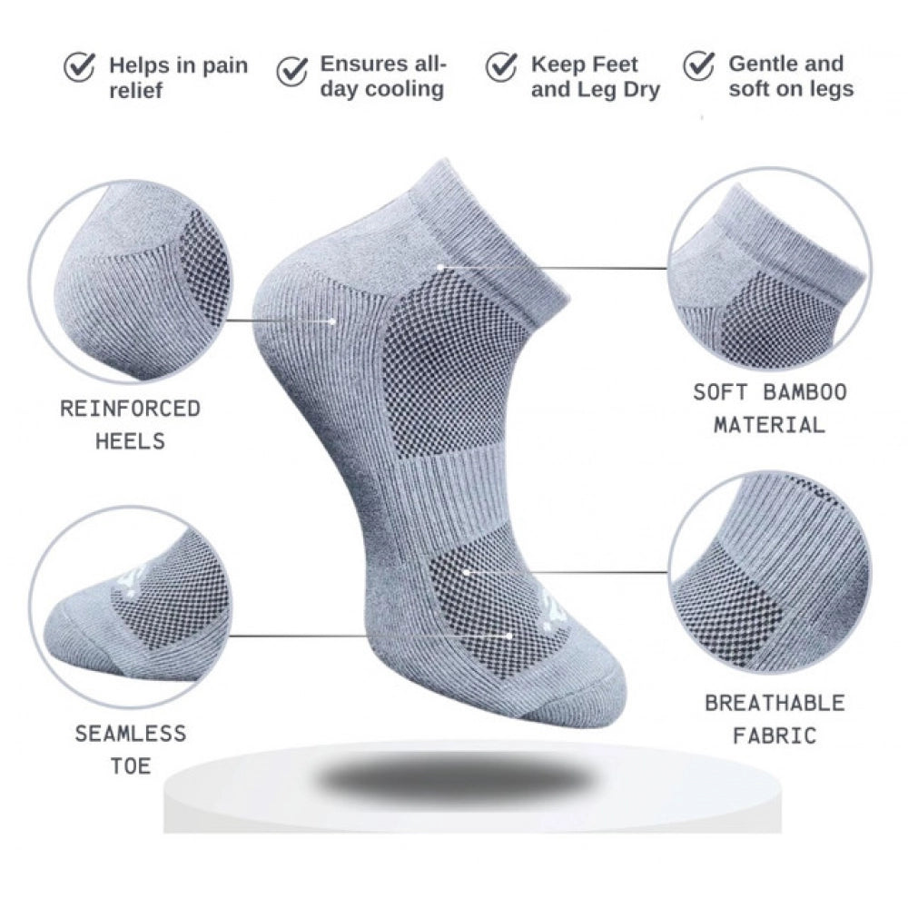 3_Pair Set Unisex Casual Cotton Printed Low Cut Socks · 1310