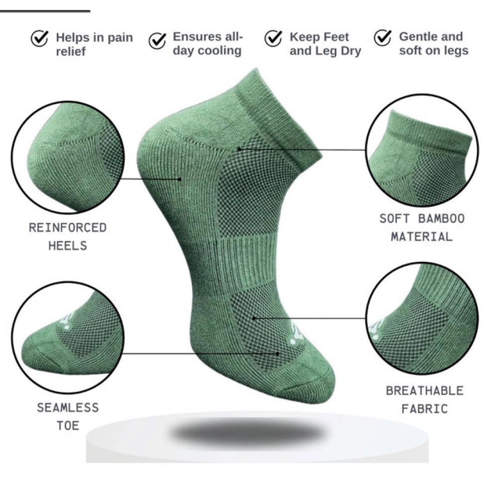 3_Pair Set Unisex Casual Cotton Printed Low Cut Socks · 1336