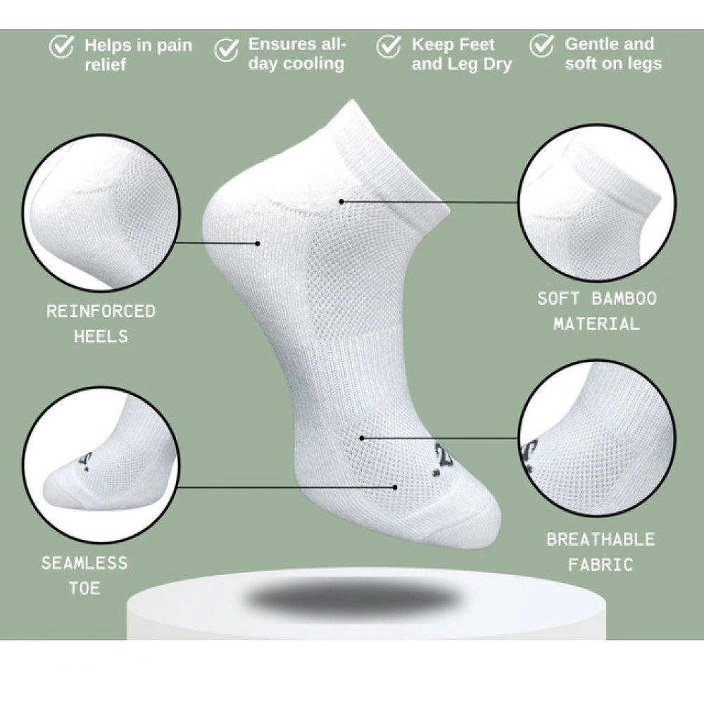3_Pair Set Unisex Casual Cotton Printed Low Cut Socks · 1360