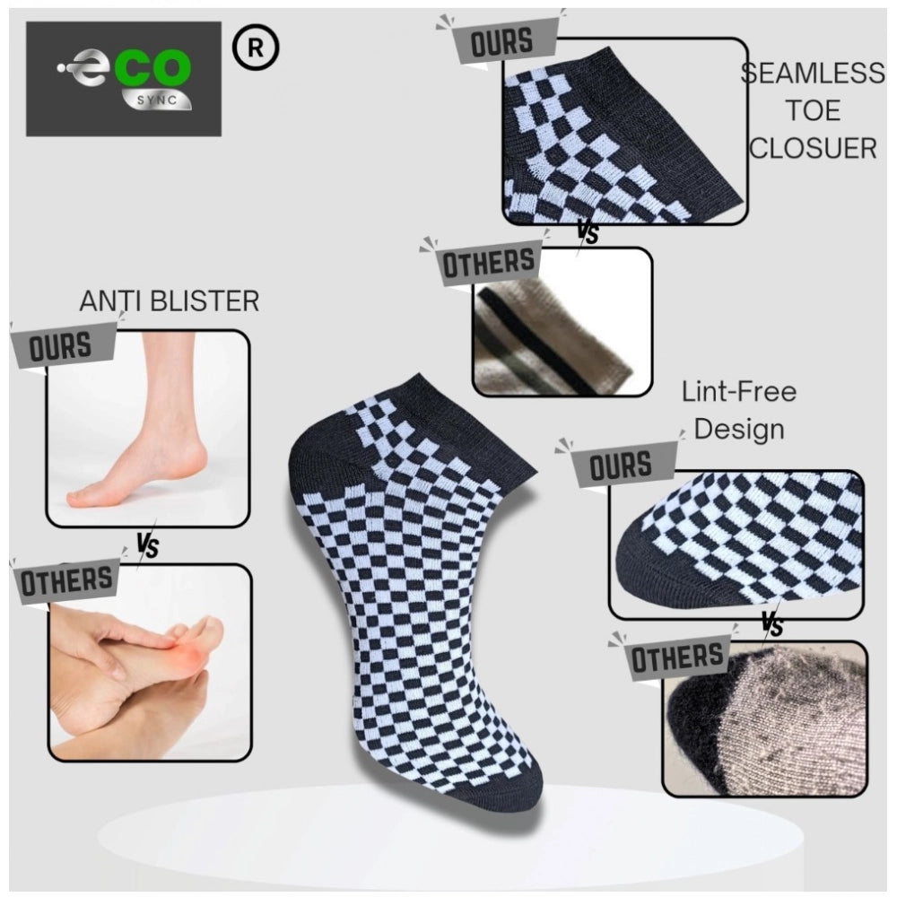 3_Pair Set Unisex Casual Cotton Printed Low Cut Socks · 1170