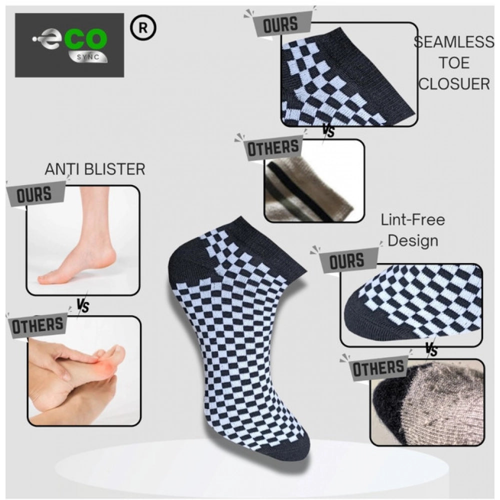 3_Pair Set Unisex Casual Cotton Printed Low Cut Socks · 1171