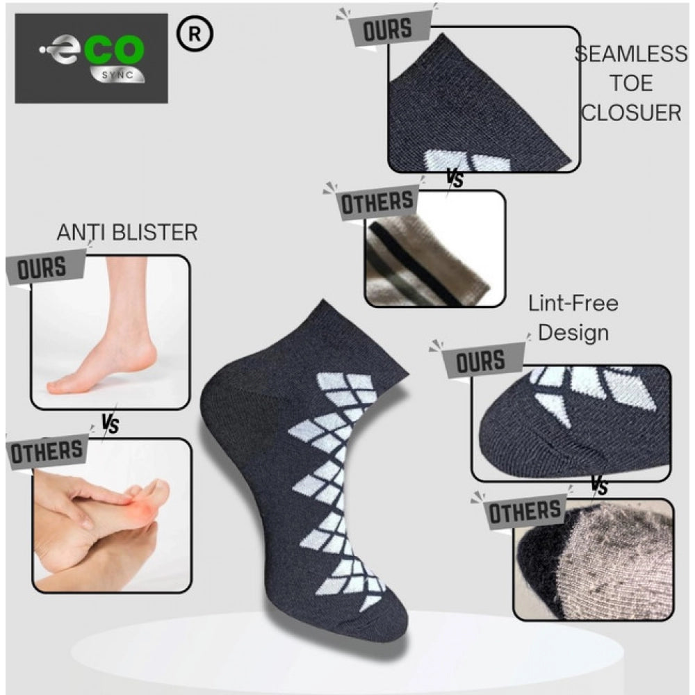 3_Pair Set Unisex Casual Cotton Printed Low Cut Socks · 1172