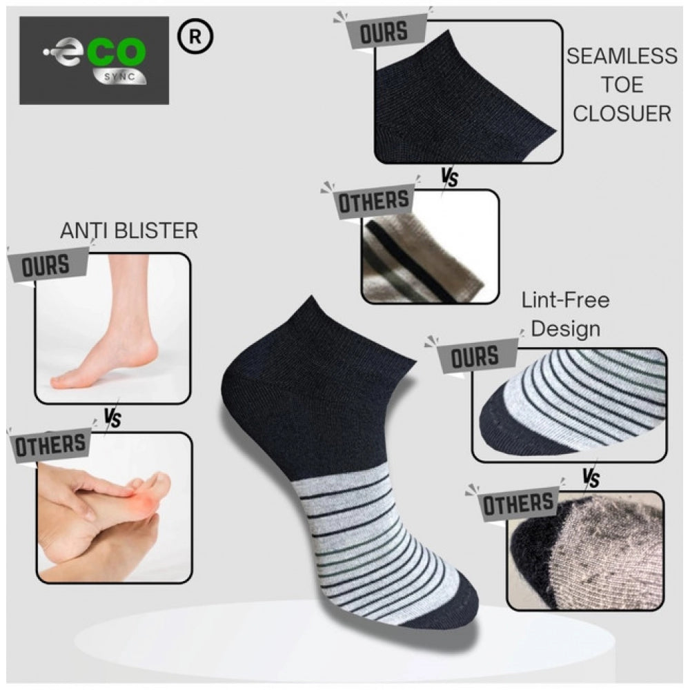 3_Pair Set Unisex Casual Cotton Printed Low Cut Socks · 1179