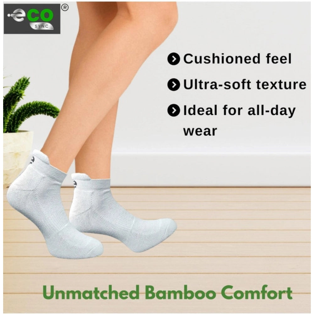 4_Pair Set Unisex Casual Bamboo Cotton Printed Ankle Length · 3178