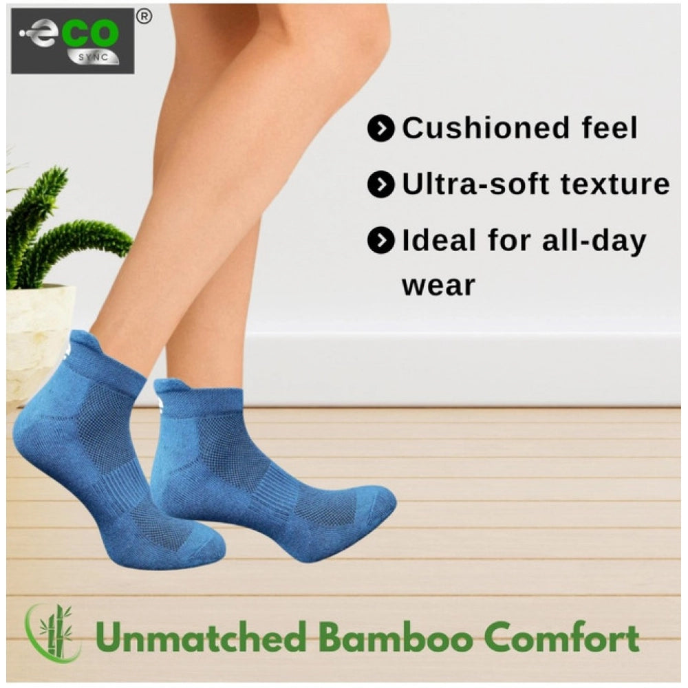 4_Pair Set Unisex Casual Bamboo Cotton Printed Ankle Length · 3180