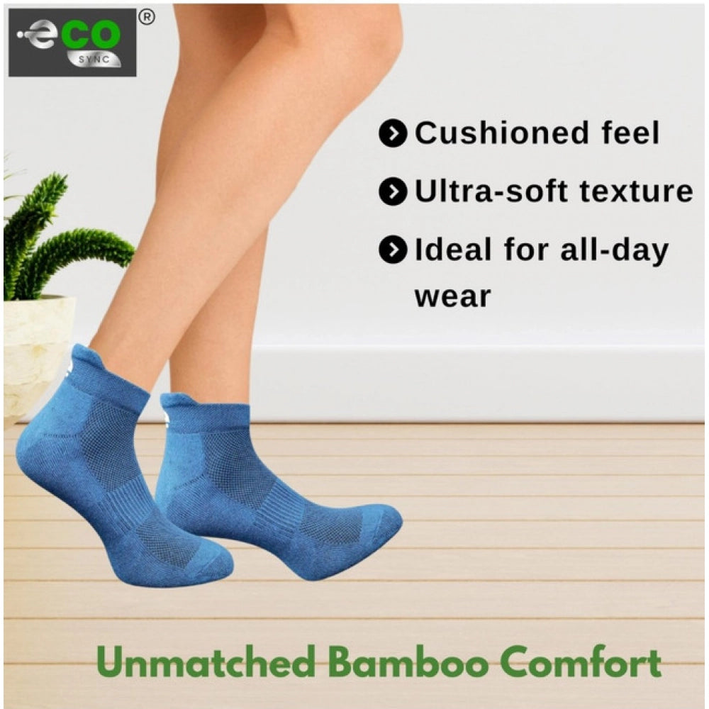 4_Pair Set Unisex Casual Bamboo Cotton Printed Ankle Length · 3186