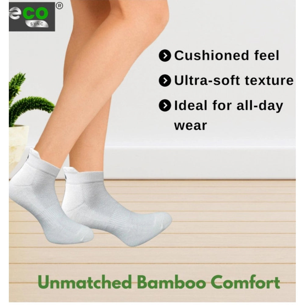 4_Pair Set Unisex Casual Bamboo Cotton Printed Ankle Length · 3187